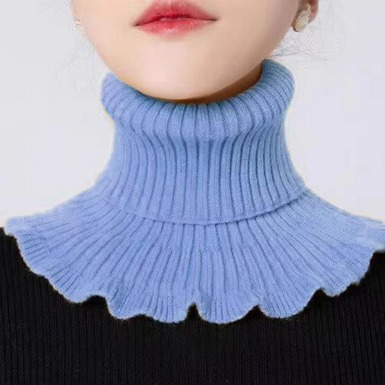 Women's Cozy Cervical Neck Warmer Snood – Soft Core-Spun Yarn Pullover for Fall & Winter