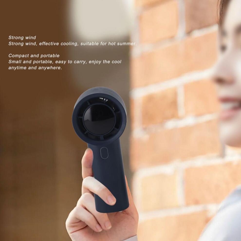 Compact And Portable Handheld Fan Fast Charging Bladeless Design With Digital Display Rechargeable Battery Adjustable Wind Speed For Travel Outdoor Sp