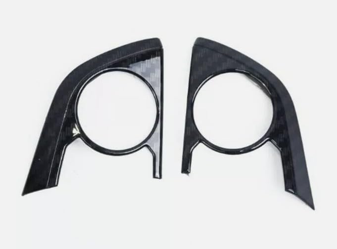 FUKUARE Black Carbon Fiber Steering Switch Cover for Camry 70 Crown 220 and Corolla 210 Series Series, Series,