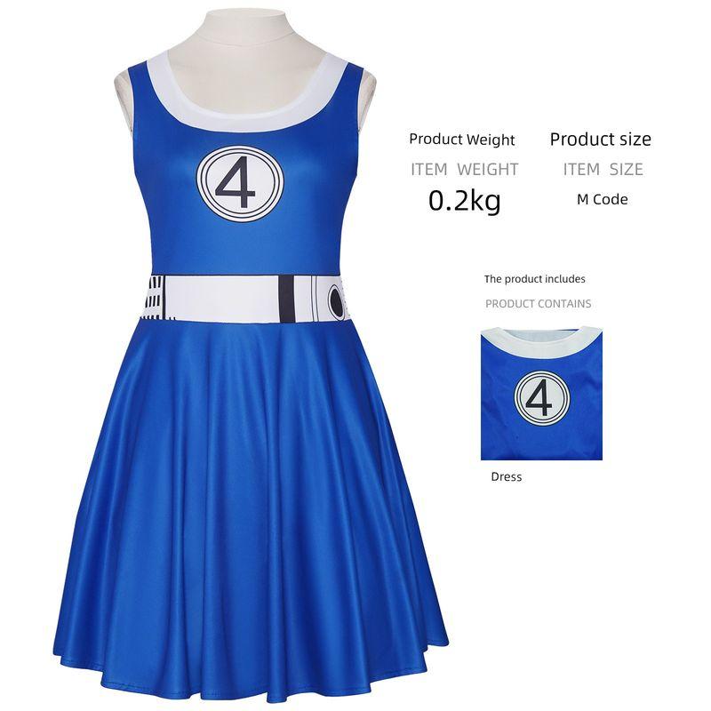 

The Fantastic Four Debuts Their Costumes: Mr. Fantastic, Human Torch, and the Other Two in One-Piece Cosplay Outfits for the 2D Stage Invisible Woman Dress XL