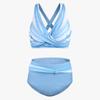Women's Split Sexy Bikini Fashion High Waist Bra Padded No Steel Bra Swimsuit