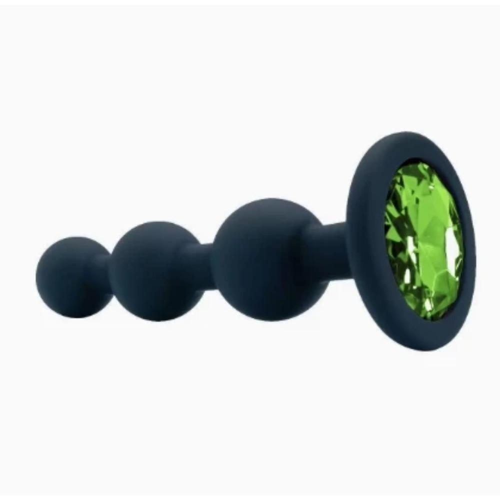 Butt Plug Men Silicone Anal Plug Women Adult Supplies Sex Toy for Couples Female Masturbator with Detachable Acrylic Diamond