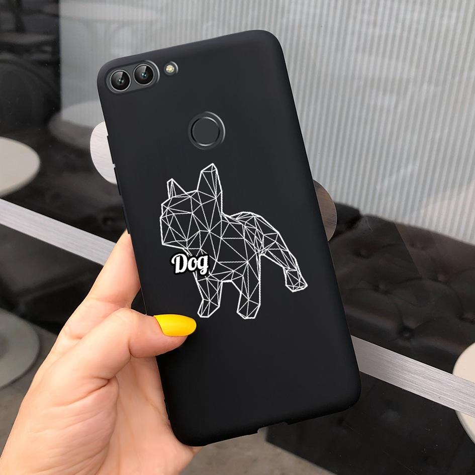 For Huawei P Smart Case For Huawei P Smart 2018 Daisy Flower Phone Case FIG-LX1 Soft Tpu Silicone Back Cover On PSmart 5.65" Bag