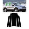 6Pcs Car Door Window Pillar Posts Trim Covers Sticker For Honda CR-V for CRV 2007 2008 2009 2010 2011