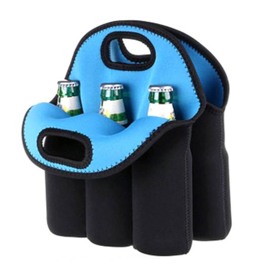 Høykvalitets vaskbart dykkermateriale med stor kapasitet Vinflaskeposebærerpakke for BBQ Vinflaskebærer