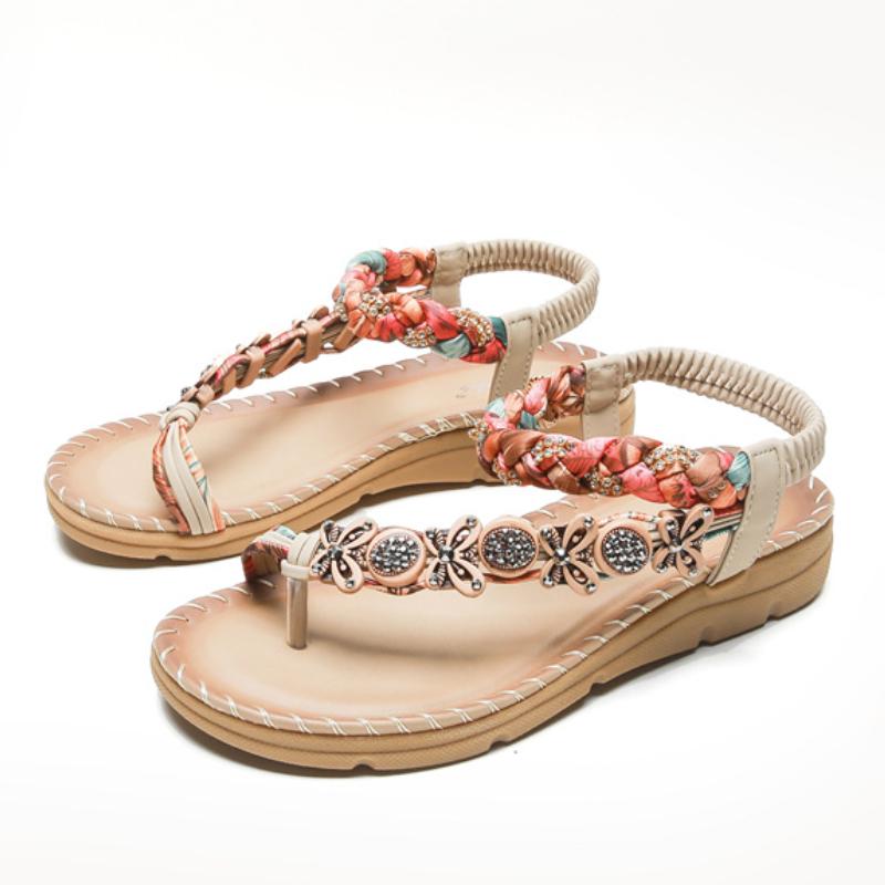 

Модные сандалии. Удобная женская обувь. Нескользящая повседневная обувь. 41 абрикосовый