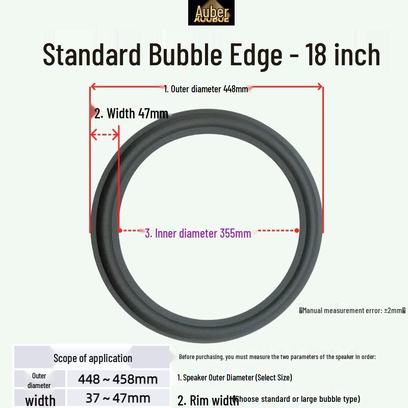 JBL Speaker Repair Foam Surround: Replacement Edge for 3/4/6/6.5/8/10/12 Inch Folding Ring