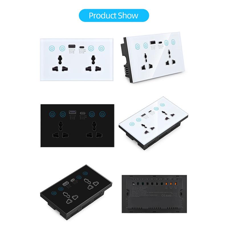 Tuya WiFi Smart Wall Socket with Alexa & Google Home Voice Control