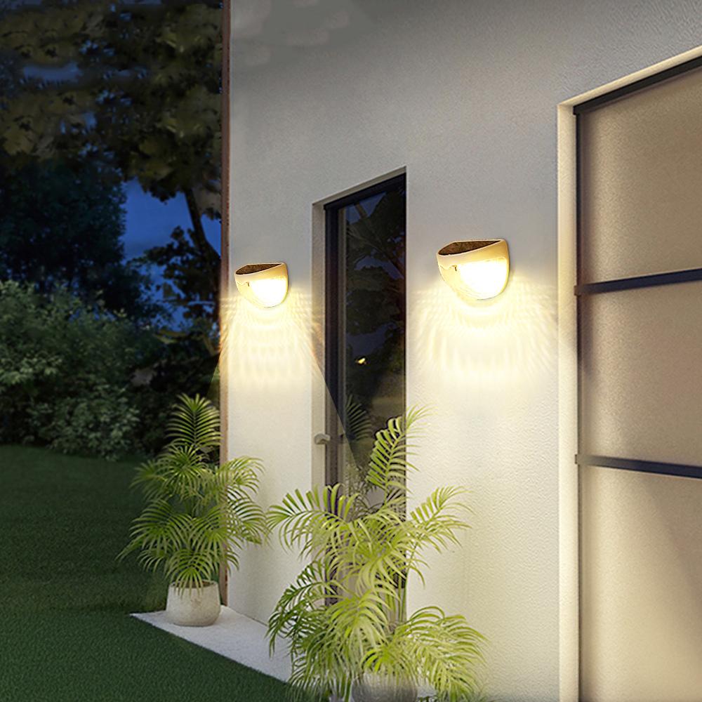 2/4/8 Pcs Solar Fence Light Outdoor Lighting Wall Lamps Garden Energy Light Festoon Decoration LED For Garden Step Patio Stairs