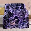 Jujutsu Kaisen Anime Flannel Blanket - Soft Warm Perfect for Sofa, Bedding Camping Travel Office Home Decor -QJY