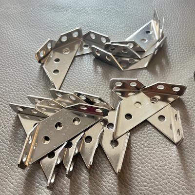 10Pcs Stainless Steel Corner Connector, Right Angle Thickened Brackets, Laminate, Furniture, Cabinet Hardware