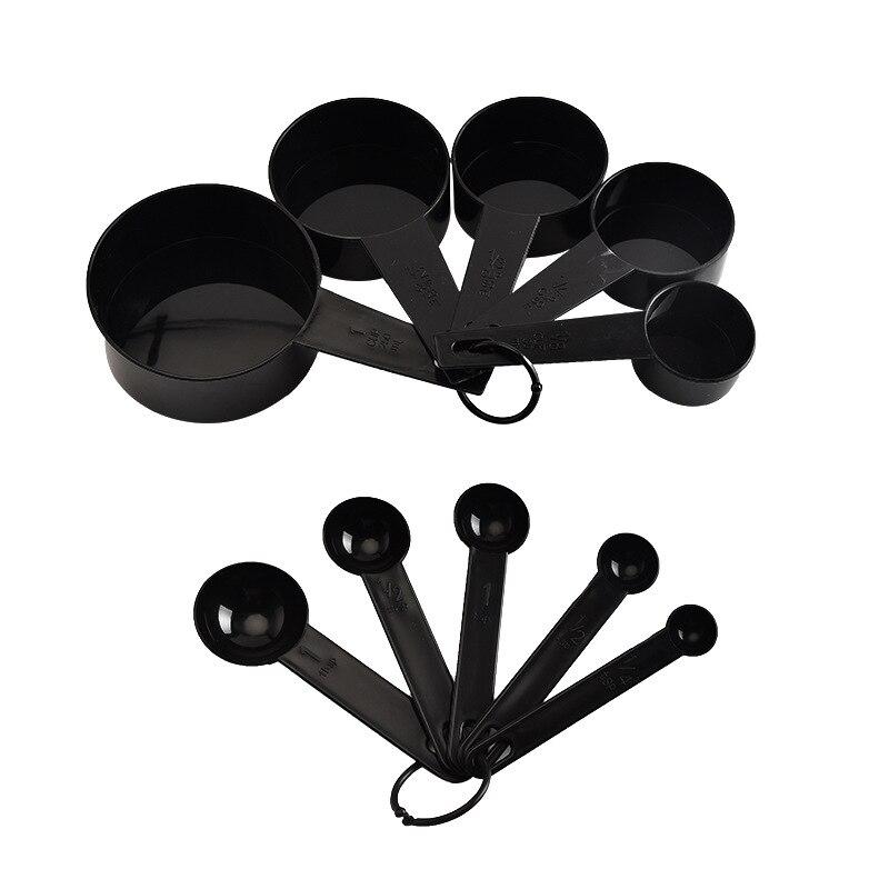 5/10pcs Kitchen Measuring Spoon Teaspoon Coffee Sugar Scoop Silicone Handle Cake Baking Flour Measuring Cups Kitchen Tools