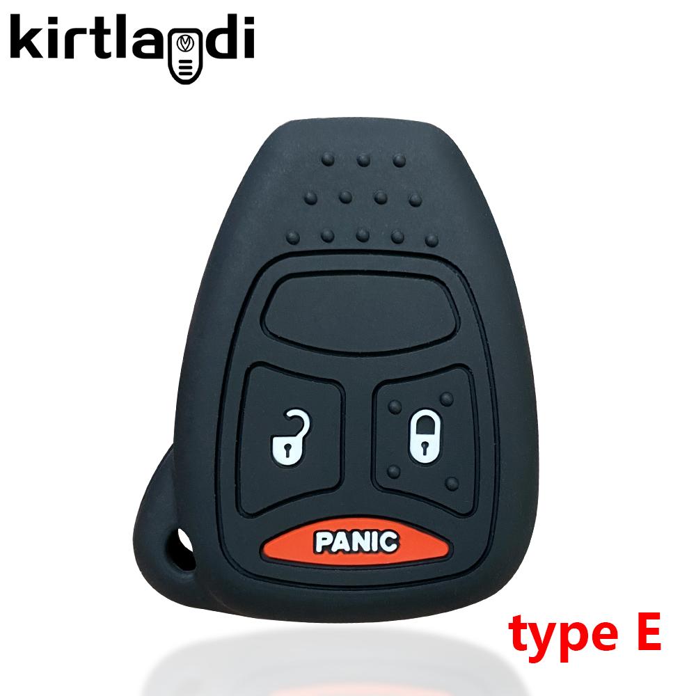 Etui na klucze silikonowe do Chrysler Voyager Pacifica 300c PT Cruiser Dodge Caliber Avenger Jeep Grand Cherokee Compass Patriot