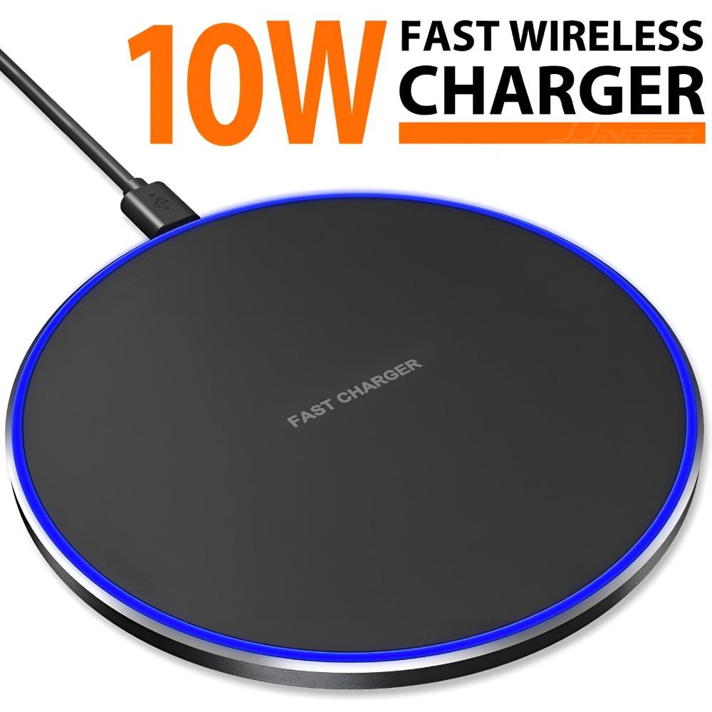 Wireless Fast Charger Charging Pad Dock for Samsung iPhone Android Cell Phone