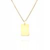 Gold Pendant Plate Dog Tag 585