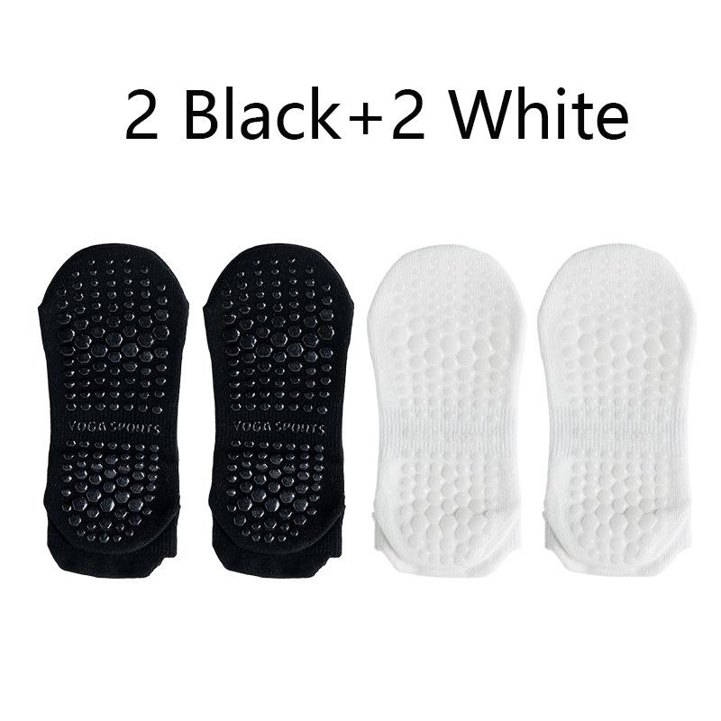 4Pairs Grip Socks for Women Non Slip Pilates Yoga Socks Mesh Breathable Short Socks Cotton Low Cut Gym Fitness Dance Sport Sock