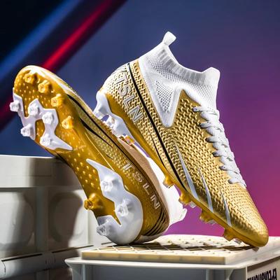 Scarpe da Calcio da Uomo Dorate di Alta Qualità 2025 Società Taglia 46 Scarpe da Calcio Superstar Tacchetti Uomo Scarpe da Allenamento Calcio con Cramponi