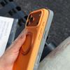 Magnetic For Magsafe Ring Holder Case For iPhone 17 Pro Max Luxury Skin Feel PC Hybrid TPU Matte Clear Stand Cover For iPhone 16 15 14 13 Pro Max