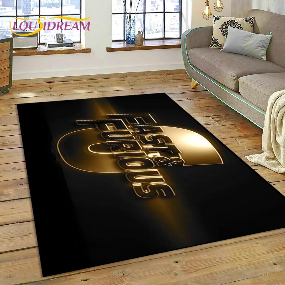 Fast & Furious X 10 Vin Diesel Movie Carpet Rug for Bedroom Living Room Home Sofa Decoration,Children Game Large Decor Floor Mat