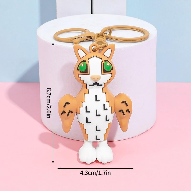 67 Keychains Cartoon Brainrot Keychain Hanging Ornament for Bags Party Favors Gift Six Seven Keyring Hanging Pendants
