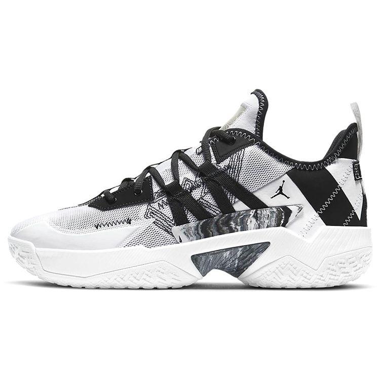 

Кроссовки унисекс Air Jordan One Take 2 Marble Белые Черные Волчий серый CW2457-100 42.5