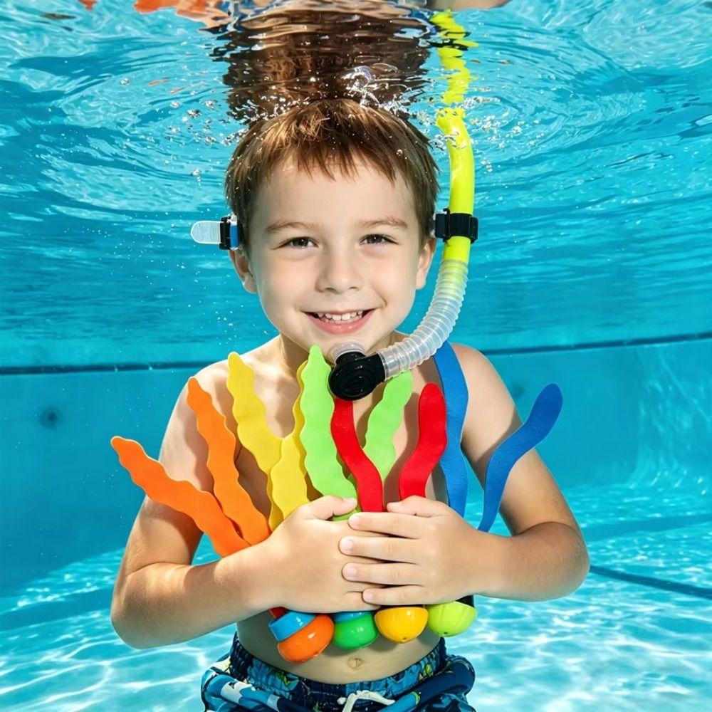 3PCS Bright Colors Diving Seaweed Toys Underwater Training Toys  For Boys Girls