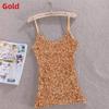 Polyester Sequin Tank Top For Women Spring Slim Fit Casual Blouse