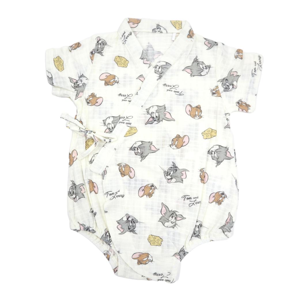And Jinbei Jinbei All Coverall Romper Baby Jinbei Boys Girls 215142602 Off White 80 [Tom Jerry]