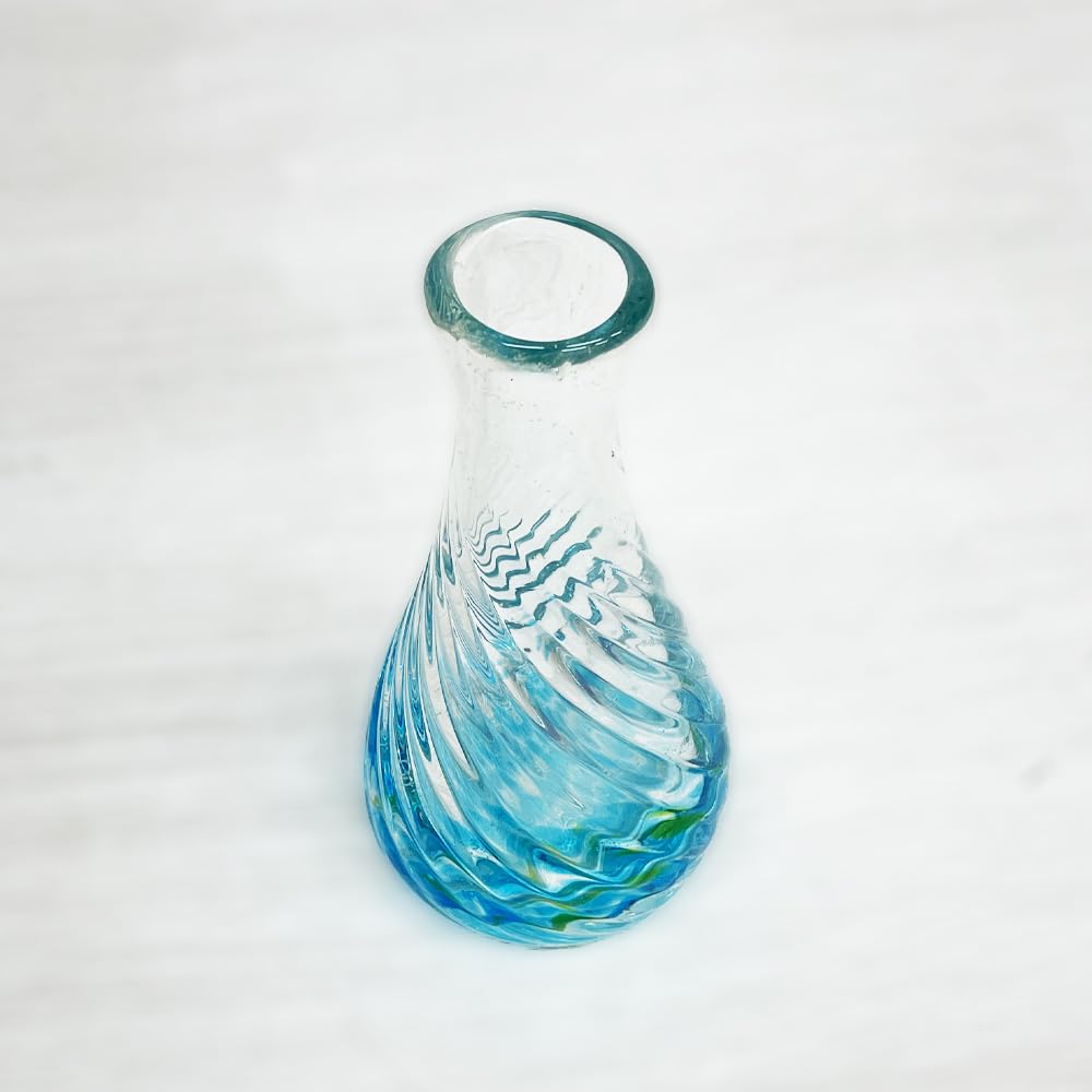 Ryukyu Glass Single Flower Vase, Flower Vase, Flower Base, Okinawa Souvenir, Wedding Gift, Stylish, Wedding Favor, Birthday Present, Cute Gift, Fluori