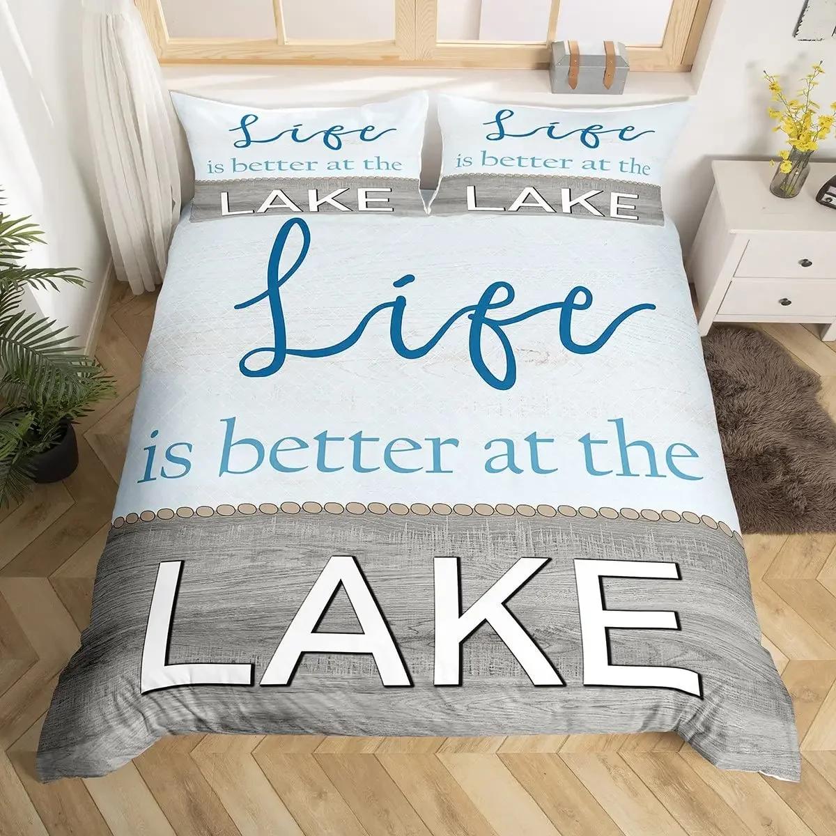 

Happy Camping Duvet Cover Set Cartoon Camping Car Bedding Set Microfiber Camper Comforter Cover Queen Size for Kids Boys Girls US Twin(172x218cm)