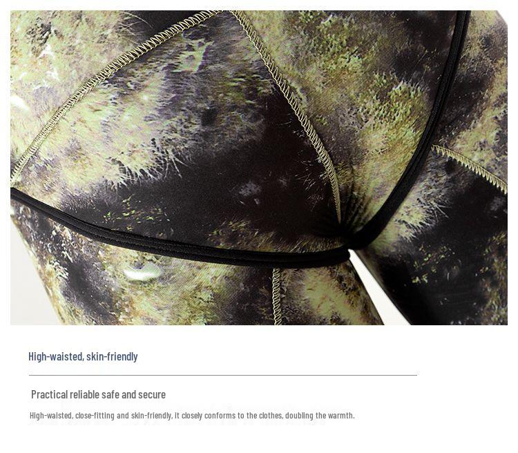 3mm Split Camouflage Spearfishing Wetsuit - Warm, Sun & Jellyfish Protection