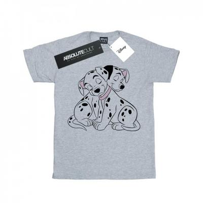 Womens/Ladies 101 Dalmatians Puppy Love Cotton Boyfriend T-Shirt