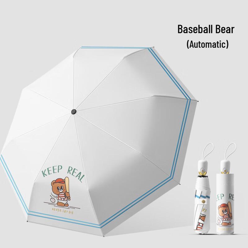 Automatic Three-Fold Sun & Rain Umbrella