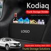 Car Collapsible Trunk Divider Storage Organizer For Kodiaq-2023-2025