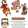 9 pcs rubber fridge magnets, animal fridge magnets, cute 3D-fri