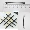 Women's Simple Design Wave Hair Styling Black Hair Pins Hair Barrette Invisible Hair Clips