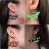 1Pair Cute Butterfly Woman Dangle Earrings Acrylic Gradient Colorful Moth Drop Earrings for Y2K Girl Birthday Gift