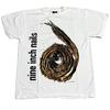 VTG 1995 Nine Inch Nails Taglia L Further Down The Spiral Maglietta a Punto Singolo RISTAMPA