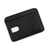 Men’s Carbon Fiber Card Holder Wallet RFID Blocking Slim Front Pocket Wallet Credit Card Holder with ID Window Minimalist Wallet