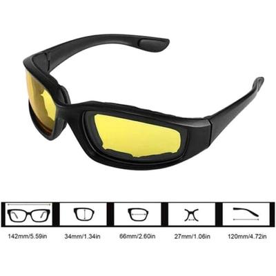 Men and Women Outdoor Riding Goggles Ski Glasses CS Shooting Car Driver Sponge Sunglasses Motorcycle Sports Sunglasses Tact E7F4