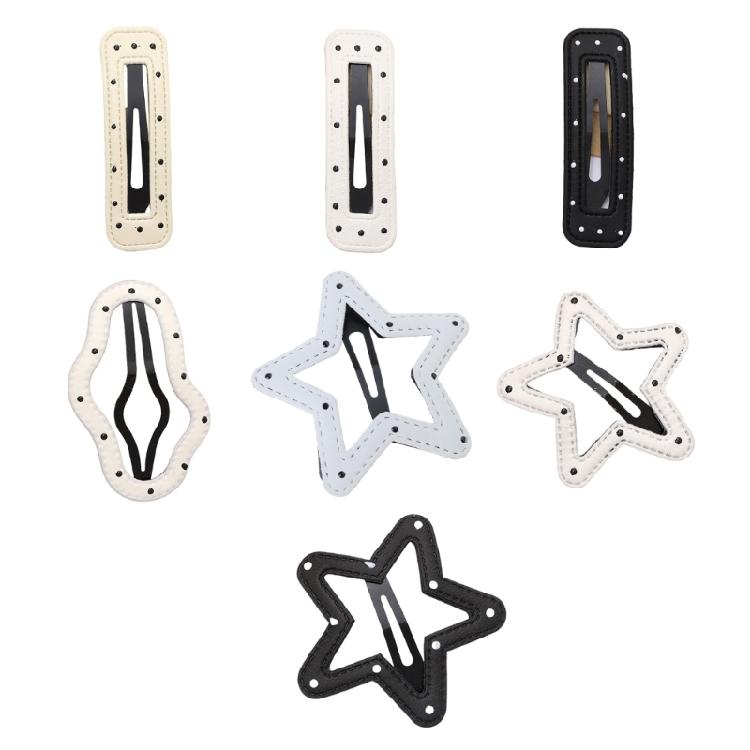 2000s Hair Clip Five-pointed Star Snap Clip Hairpin Teens Girl Hairstyling Tool
