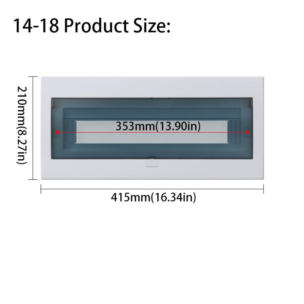 

Transparent Lid Electric Box Cover Decorative Sub Panel Distribution Box Power Distribution Style C