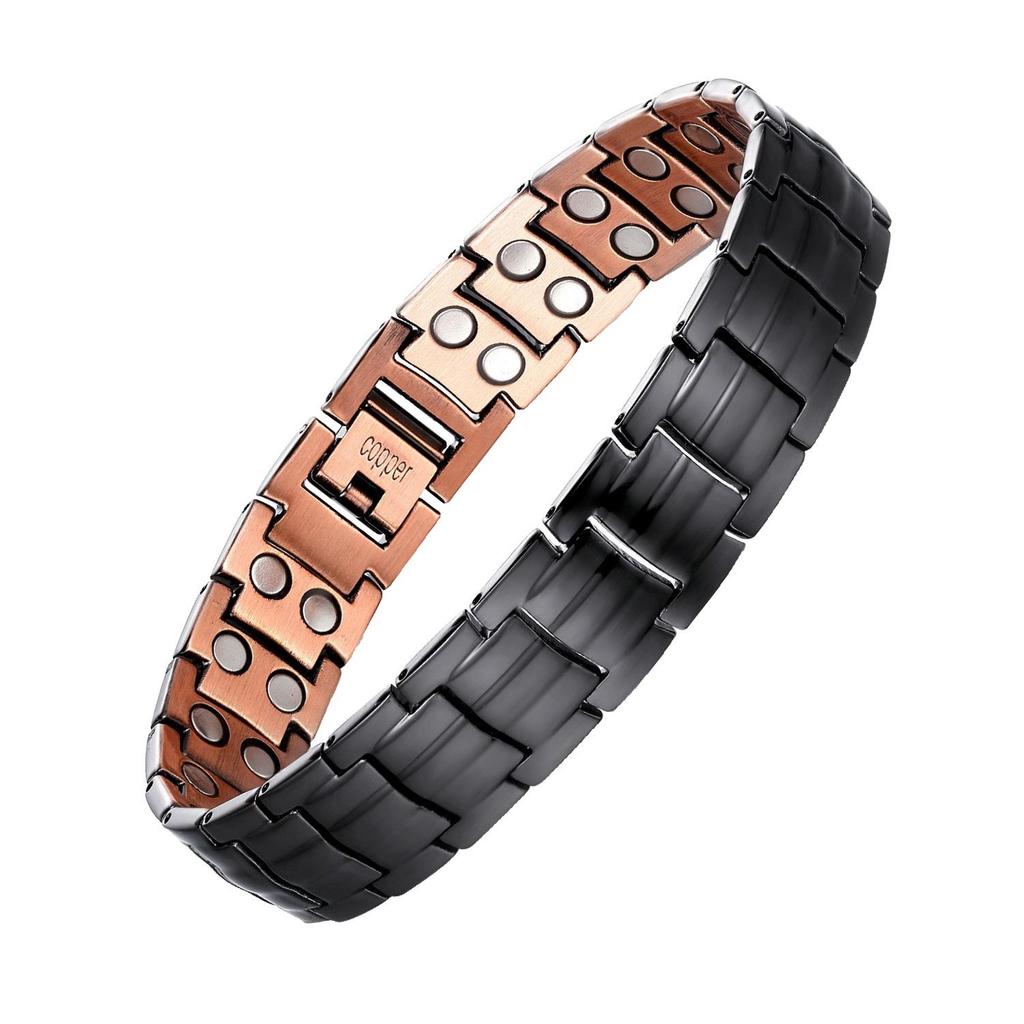 Braccialetto Magnetico Energetico in Bronzo Ecologico da Uomo - Ideale per Anniversari
