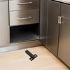 Premium Stainless Steel Pivot Hinge Kit for Glass Shower Doors - Double Hole Square Design Smooth Glass Hinge