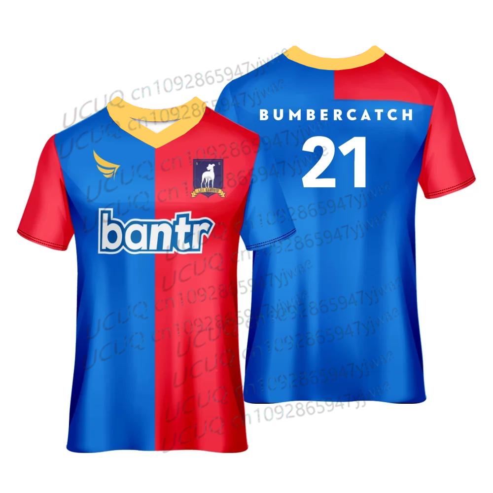 MDHAO xin nan zhuang  3D txu Zomer Mannen Vrouwen Amerikaanse TV-serie Roy Kent NR.6 Jamie Tartt Voetbalshirt Sneldrogend Sport Plus Size T-shirt L