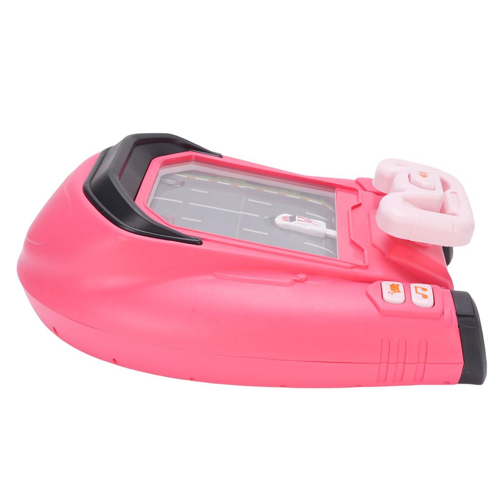 Lenkrad Rennwagen Spielzeug Eltern-Kind Interaktive Rennspielkonsole für Kinder Pink