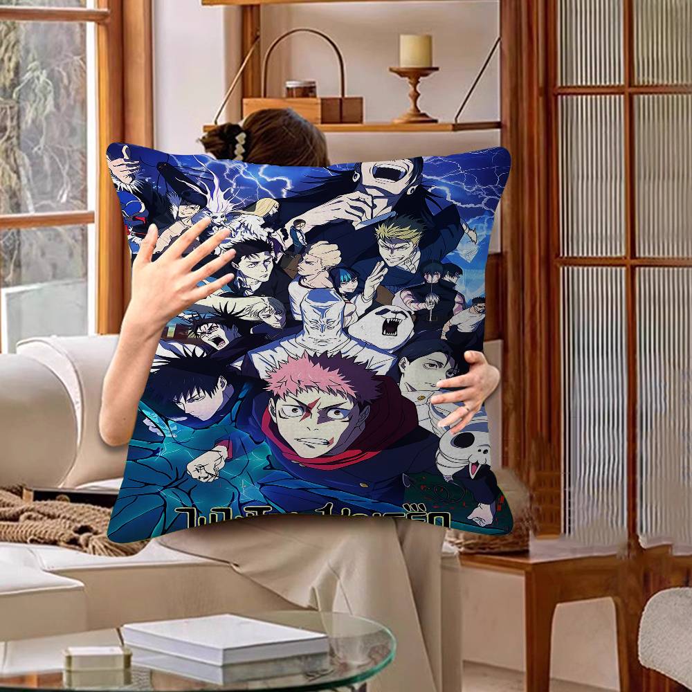 Jujutsu Kaisen Anime Personalized Picture Text Home Decorative Pillows Household Gifts 45X45Cm