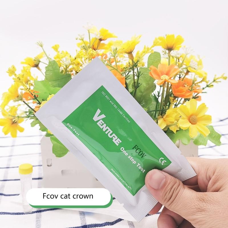 Kituri de Testare pentru Câini Pisici Pahar de Unică Folosință și Sticlă cu Diluant pentru Colectarea Urinei Fecale Detectarea CPV-CDV-FPV-TOXO-CCV