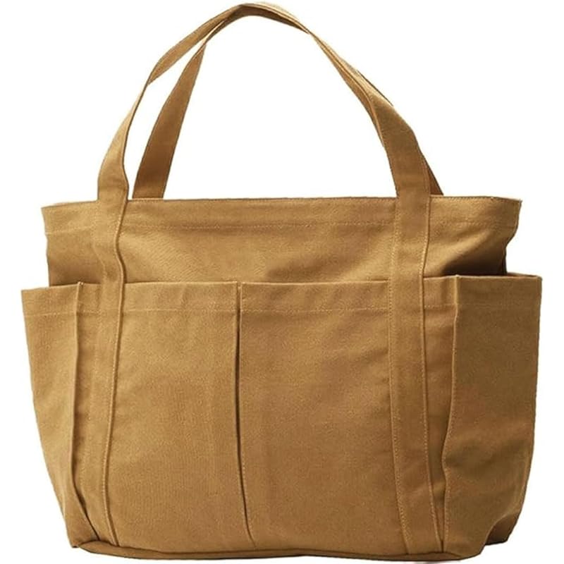 

[S.P.Lab] beige tote bag ladies men s canvas Durable multi bag Larger big tote bag mothers bag Shoulder bag handbag bag cute Popularity brand