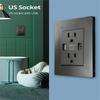 15a Dual Usb Wall Outlet Port Power Socket Charger High Speed Charging Technology Ac Receptacle Plate